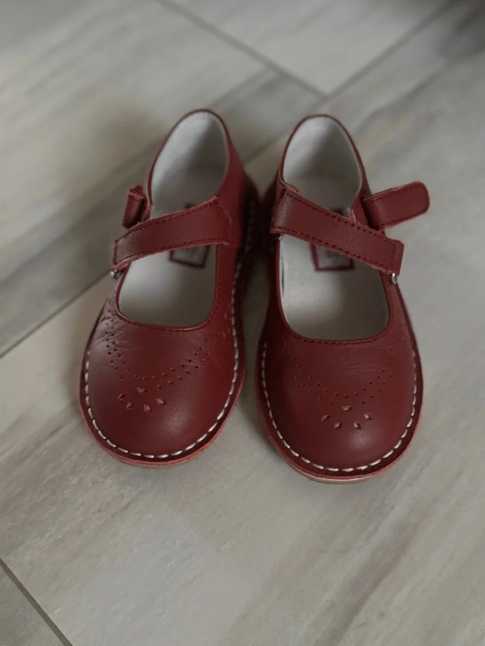 L'Amour Red Girls' Mary Jane Dress Shoes